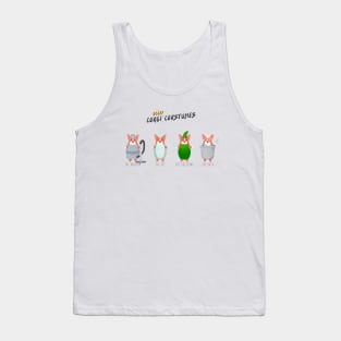 Scary Corgi Costumes Tank Top